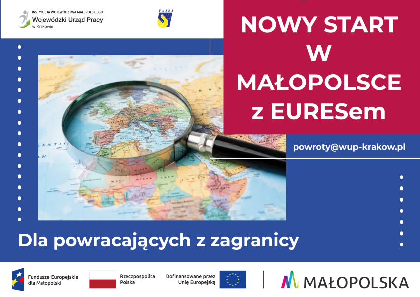 Szkło powiększające na mapie.