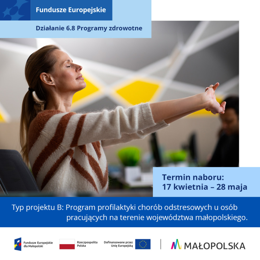 Pani relaksująca się oddechowo.